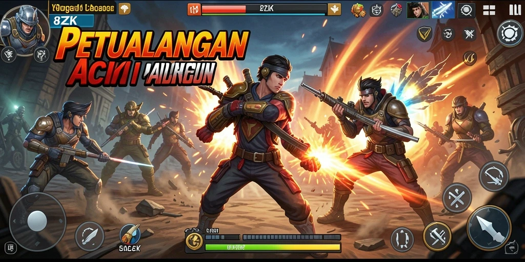 Tampilan gameplay seru dan mendebarkan dari 8ZK.