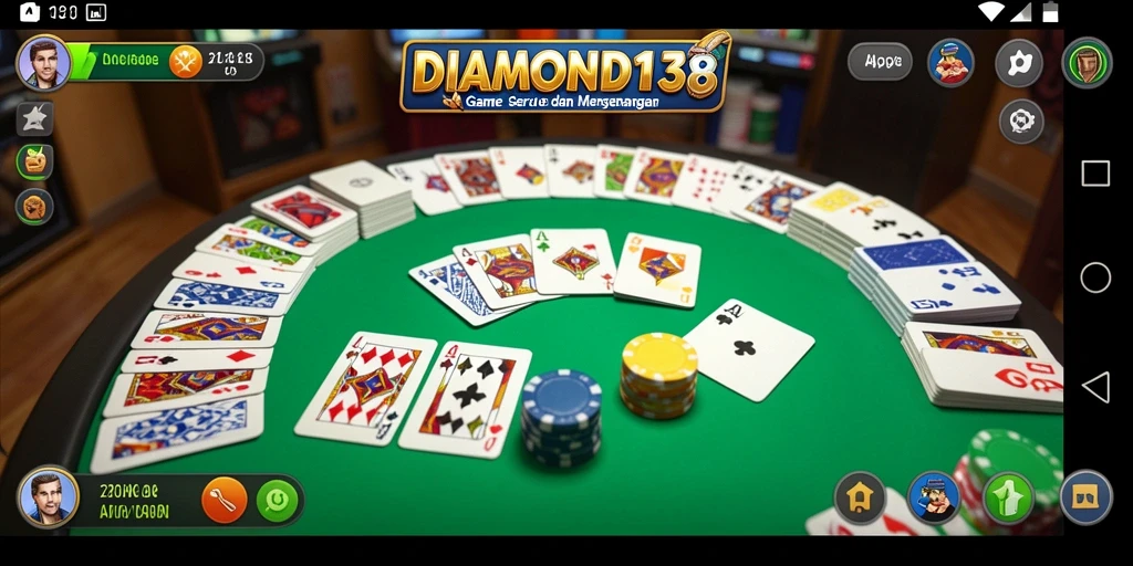 Gameplay seru DIAMOND138 menampilkan momen-momen mendebarkan dalam permainan Gaple.