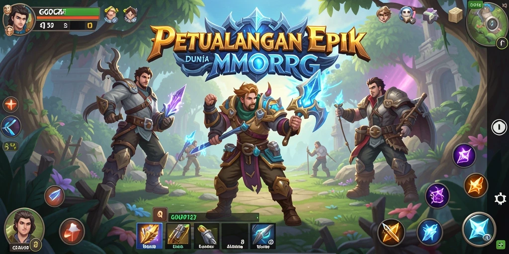 Tampilan gameplay GOCAP123 yang menakjubkan dalam dunia MMORPG.