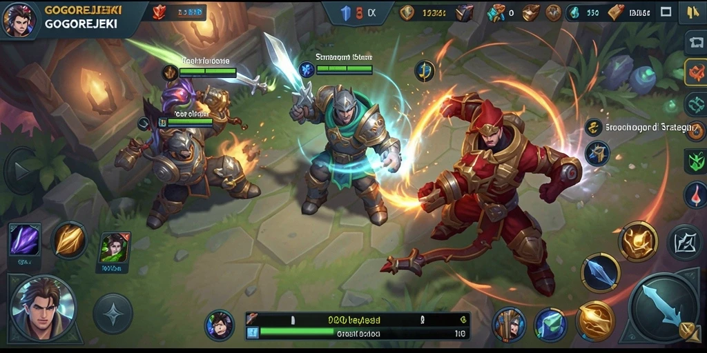 Tangkapan layar gameplay GOGOREJEKI yang mendebarkan dan strategis.