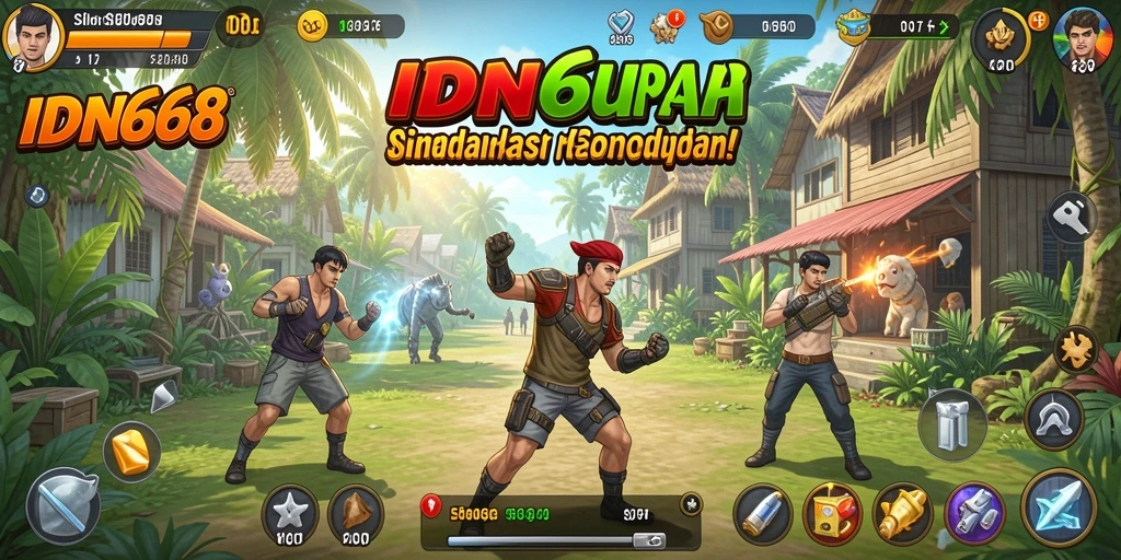 Tampilan gameplay dalam IDN668 yang menarik dan interaktif.