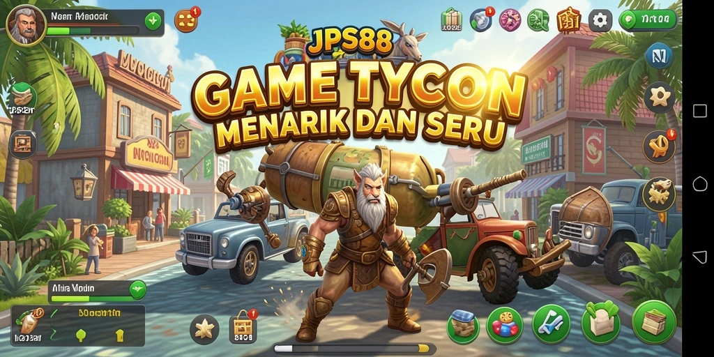 Screenshot utama JPS88 menampilkan gameplay Tycoon yang menarik.