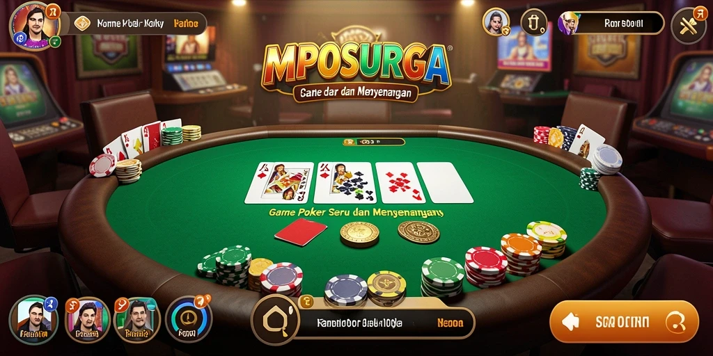Gameplay seru MPOSURGA dengan pemain beradu strategi poker.
