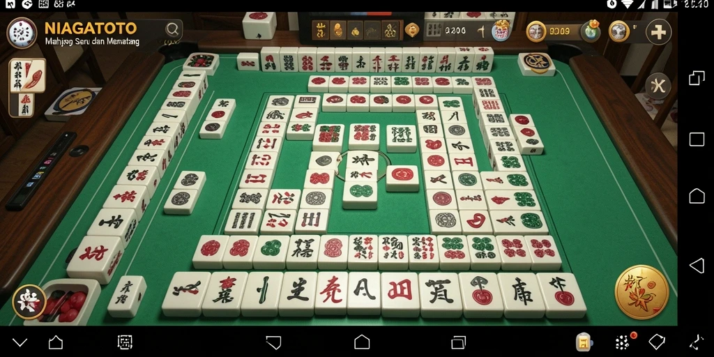 Tampilan gameplay Mahjong yang mengasyikkan di NIAGATOTO.