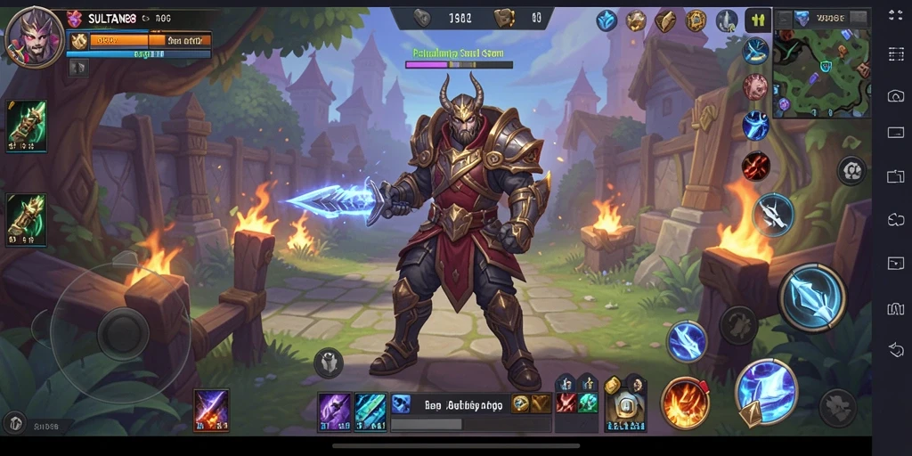 Tangkapan layar SULTAN88 menampilkan aksi seru dalam pertempuran ARPG.